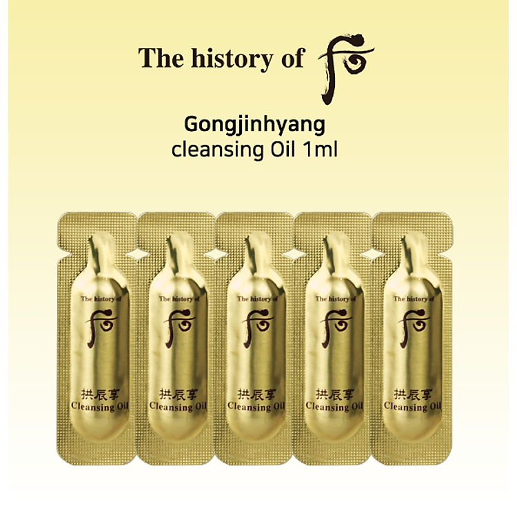 Combo 30 gói Dầu tẩy trang Whoo GJH Cleansing oil 1ml
