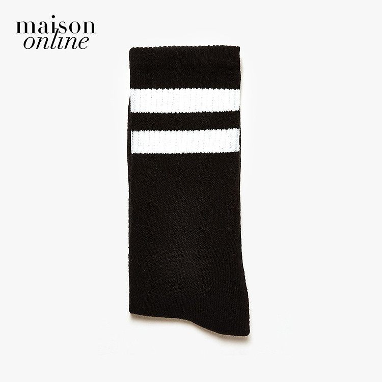 TOPMAN - Vớ nam cổ cao sọc trắng 85L61KBLK-130