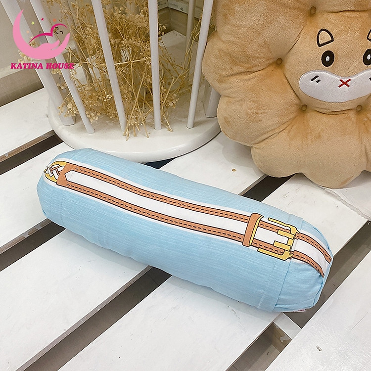Gối ôm cho bé Katina House 40cm gòn lông vũ êm ái, vải Tencel mềm mát, phù hợp 0-1t