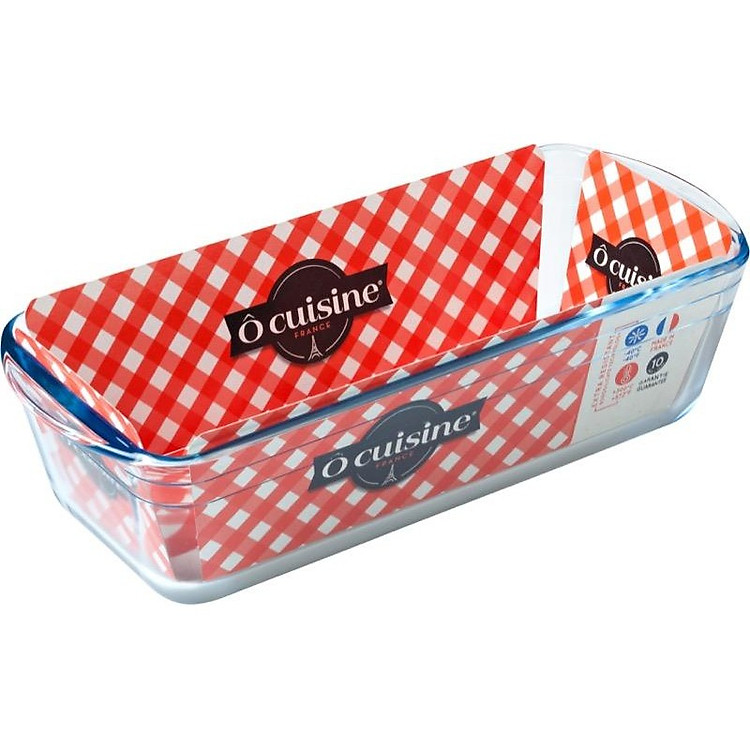 Khay Làm Bánh Gốm Thủy Tinh Chữ Nhật Ocuisine – 28x11x8cm