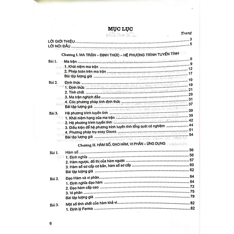 Toán Cao Cấp - Dùng Cho Đào Tạo Bác Sĩ Đa Khoa - Ảnh 5