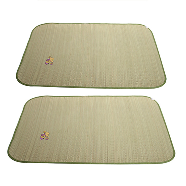 Combo 2 chiếu cói thêu hình cho bé (58x100cm)