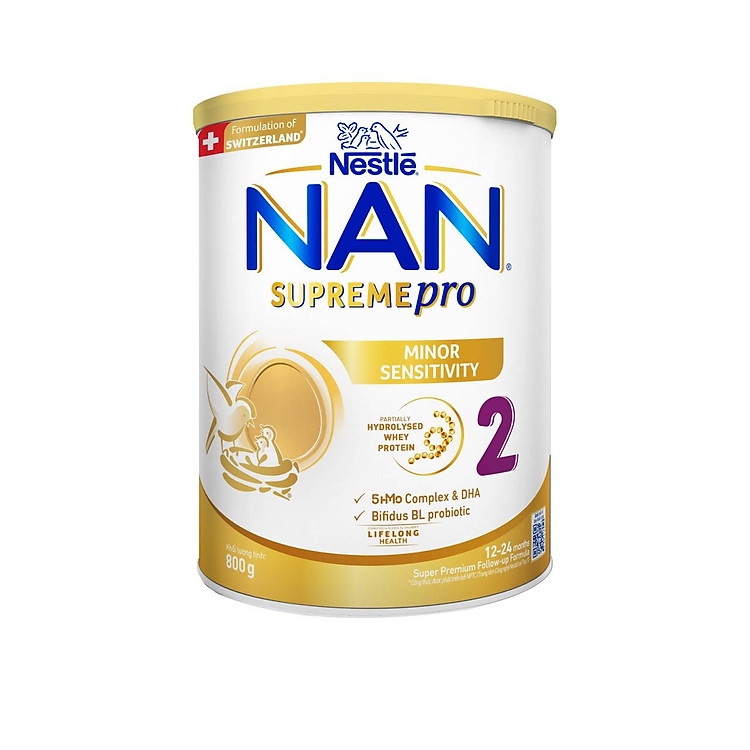 Sữa bột Nestlé NAN SUPREMEPRO 2 800g Chính hãng Giá tốt