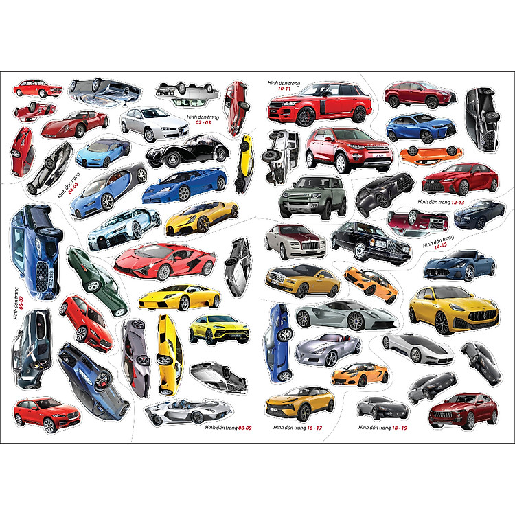 Bóc Dán Hình Sticker Thông Minh - Cars: Các Hãng Xe Hơi Trên Thế Giới Tập 1 - Ảnh 3