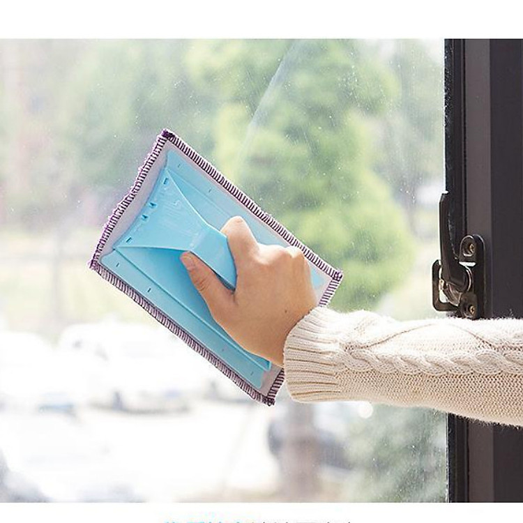 Dụng cụ vệ sinh nhà cửa, lau kính, lau bàn ghế, cửa sổ, lau các vật dụng gia đình đa năng kèm khăn lau tiện ích có đồ hốt rác vệ sinh cửa sổ-mã 211