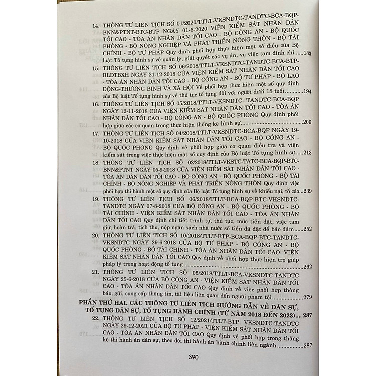Các Thông Tư Liên Tịch Của Tòa Án Nhân Dân Tối Cao - Viện Kiểm Sát Nhân Dân Tối Cao - Bộ Tư Pháp - Bộ Công An - Bộ Quốc Phòng - Ảnh 2