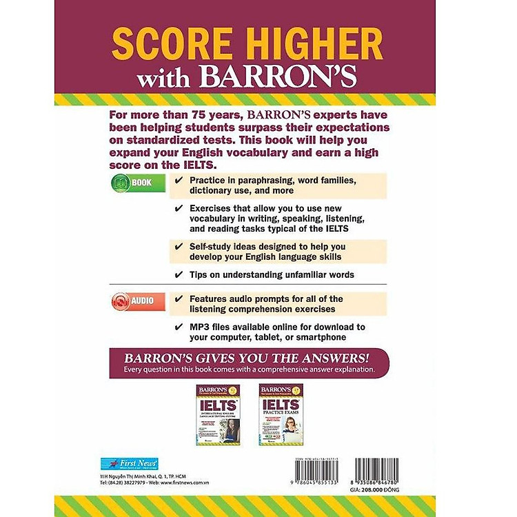 BARRON'S ESSENTIAL WORDS FOR THE IELTS (3RD EDITION) - Ảnh 2
