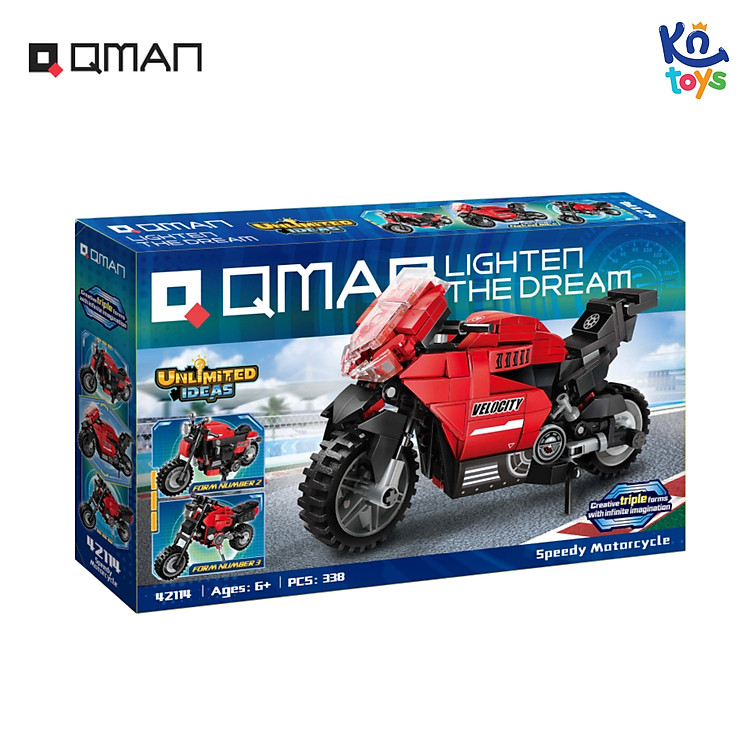 Đồ chơi lắp ráp Qman 42114 - Mô Tô Chính hãng Tiết kiệm - Hình ảnh 2