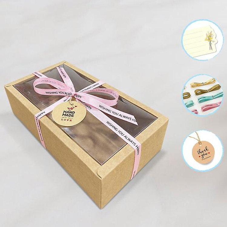Hộp Quà Kraft Xếp Hình Chữ Nhật (20 x 10 x 6 cm) - Ảnh 2