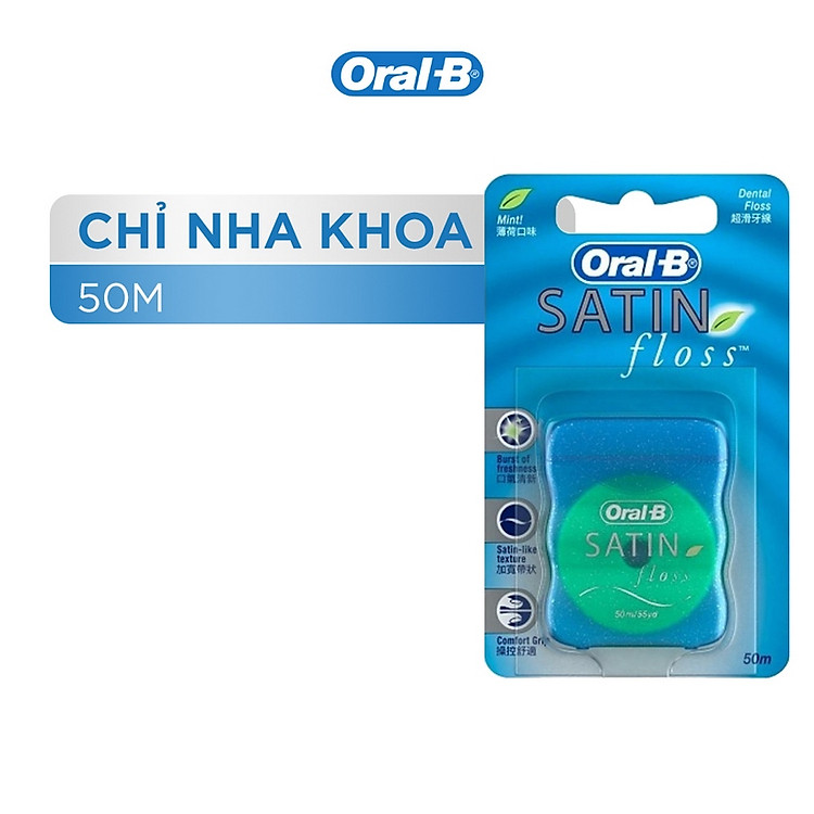 Chỉ Nha Khoa ORAL-B Floss Satin Gentle For Gum 50m