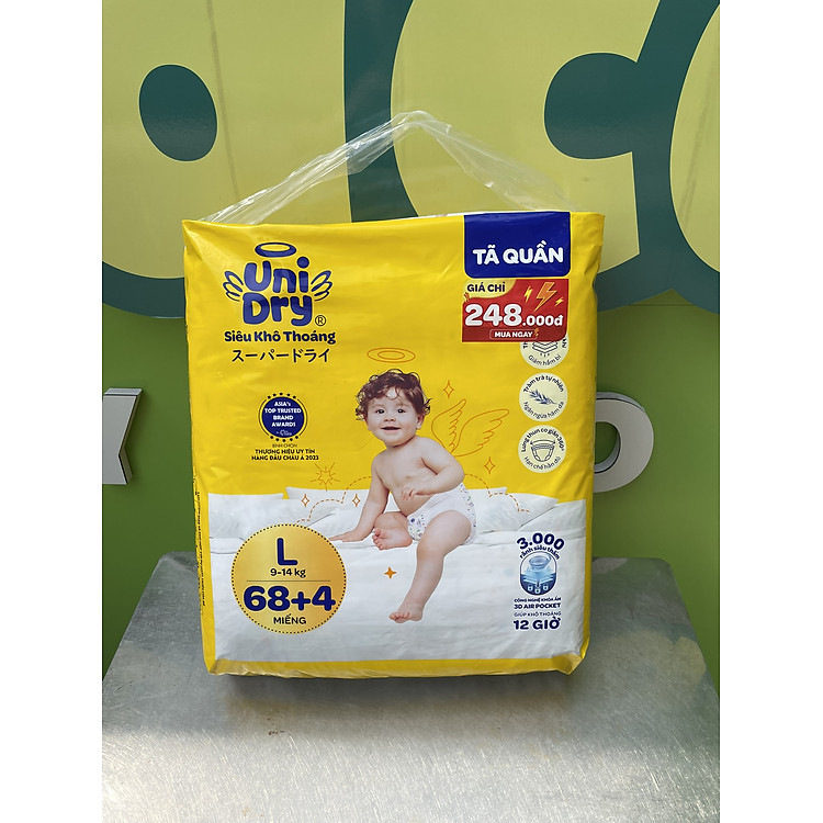 Mua tại Tiki: Tã/bỉm quần UniDry siêu khô Chính hãng, giá tốt