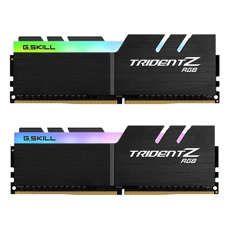 Bộ 2 Thanh RAM PC G.Skill 32GB (16GBx2) LED RGB Tản Nhiệt DDR4 F4-3000C16D-32GTZR - Hàng Chính Hãng