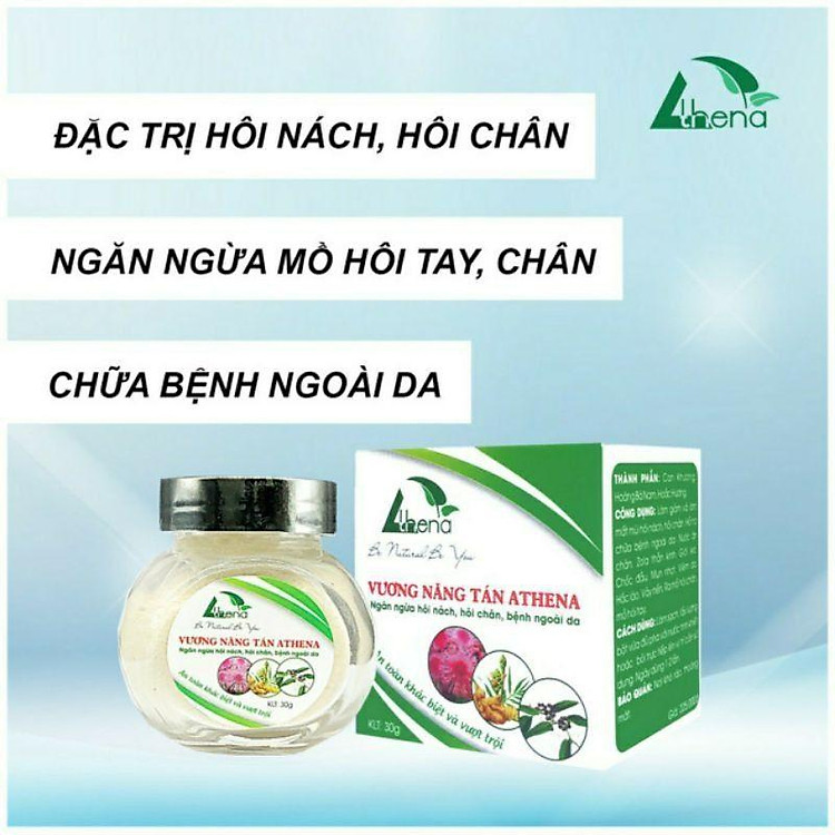 Tìm mua tại Avakids:Vương năng tán Athena 30g - Shop mẹ và bé, tràn ngập Khuyến mãi, Ưu đãi