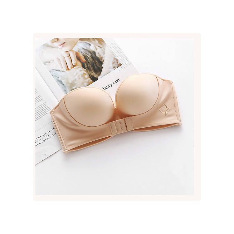 Áo ngực, áo lót chống tuột, chống tụt không dây không gọng nâng ngực êm mềm trơn - TinTin888