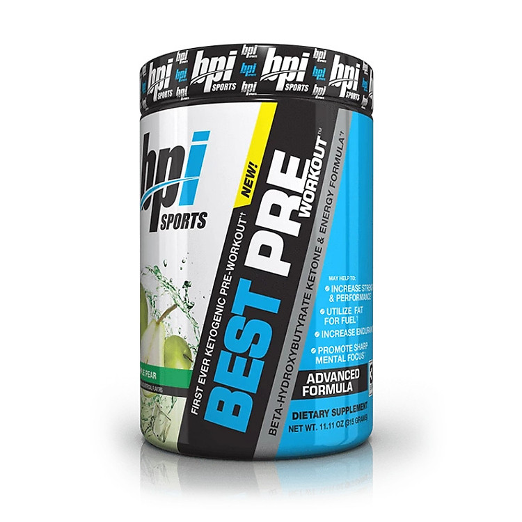 Tăng năng lượng trước khi tập BPI Best Pre Workout (Keto) - 30 servings