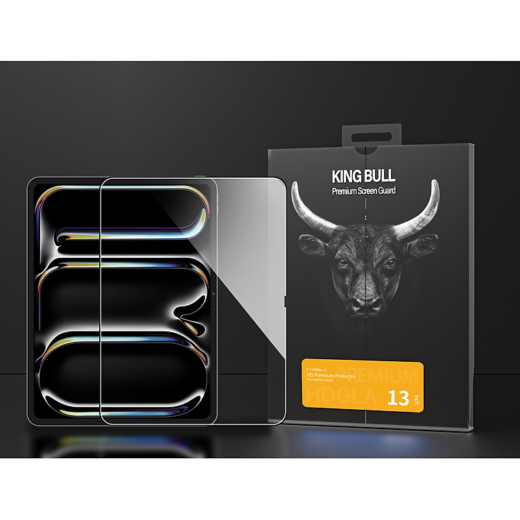 Miếng Dán Cường Lực Cho iPad Pro 2024 13"/ 11" MIPOW KINGBULL Premium HD_ Hàng chính hãng