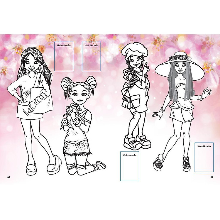 Dán Hình & Tô Màu Sticker Girl Fashion Nhà Thiết Kế Tài Ba - Tập 5 - Ảnh 5