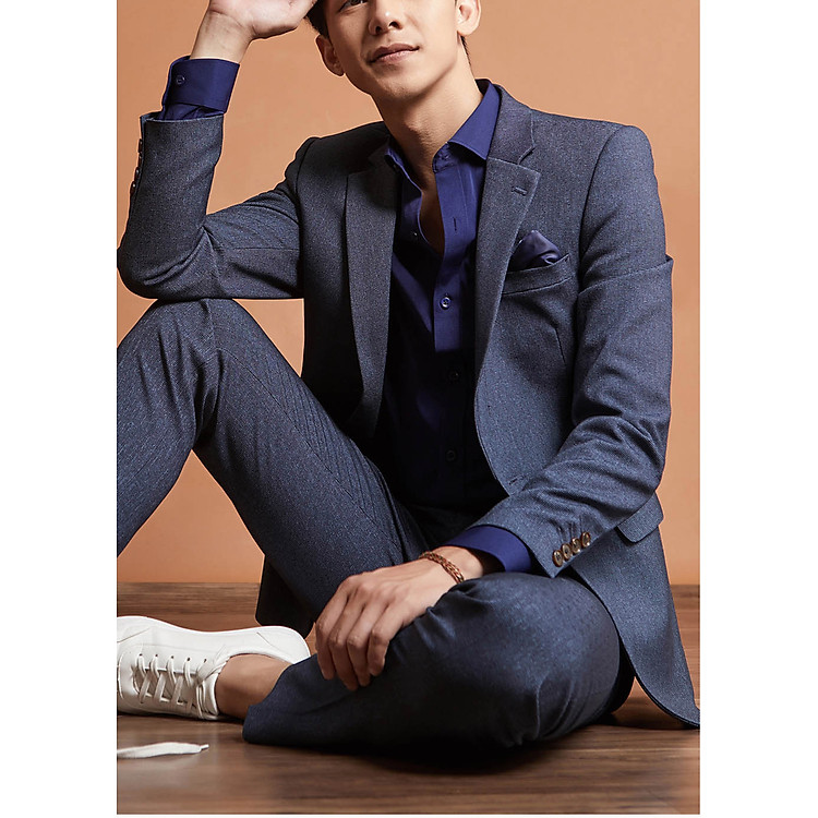 Áo Vest Nam Biluxury (AVBB008XCV001) Màu Xanh cổ vịt, thiết kế dáng Slimfit trẻ trung, năng động