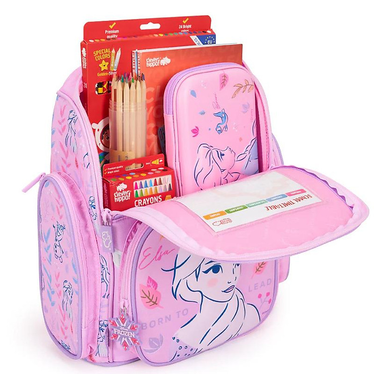 Ba Lô Chống Gù Fancy Nữ Hoàng Elsa - Cleverhippo BLF1225/PINK (Màu Hồng) - Ảnh 4