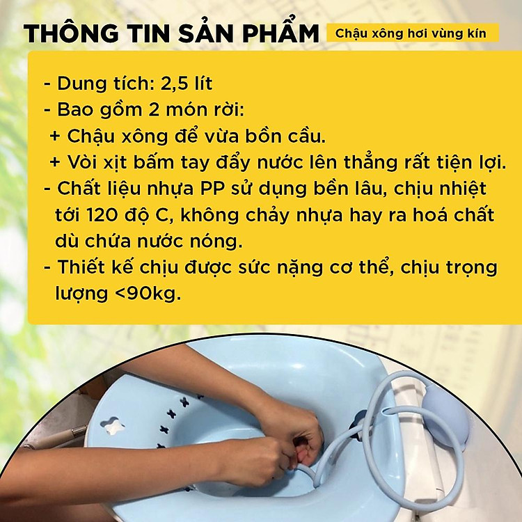 Chậu Xông Hơi Nhựa ZitaHima Màu Tím Đảm bảo Giá rẻ - Hình ảnh 3