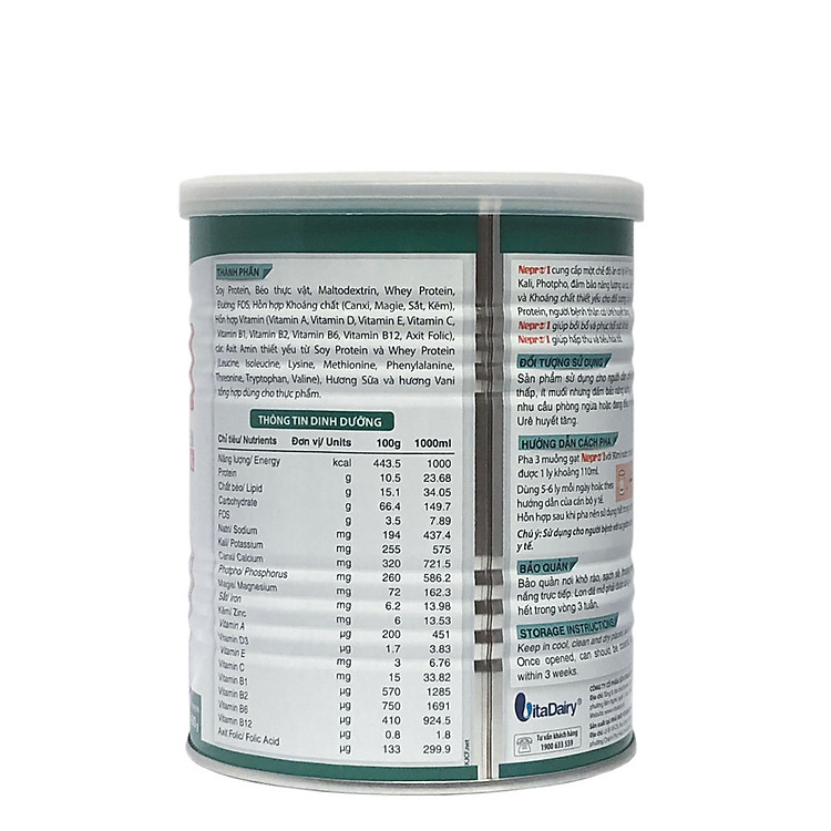 Mua Sữa Bột Dinh Dưỡng Nepro 1 400g Hàng chuẩn Giá rẻ - Hình ảnh 2