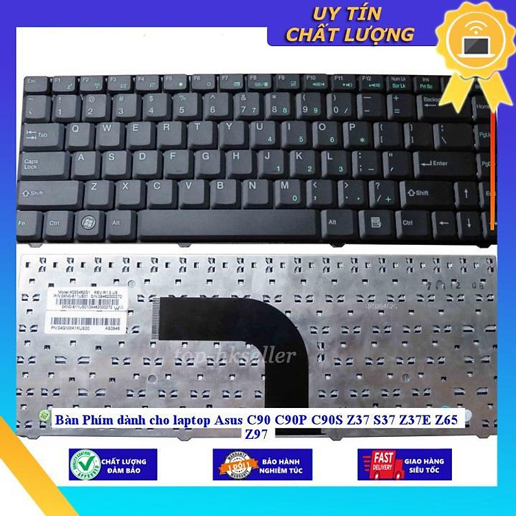 Bàn Phím dùng cho laptop Asus C90 C90P C90S Z37 S37 Z37E Z65 Z97 - Hàng Nhập Khẩu New Seal