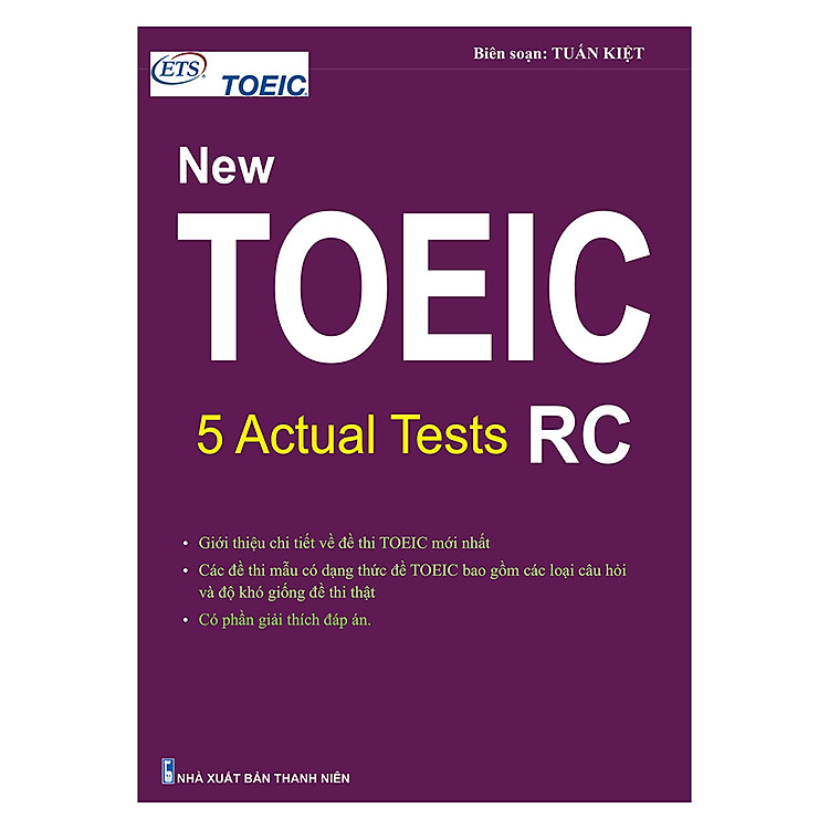 Sách New Toeic: 5 Actual Tests - RC
