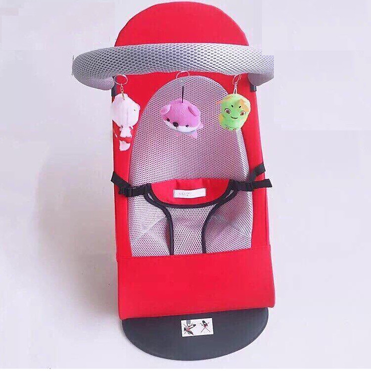 Ghế Rung Nhún Có Giá Treo Đồ Chơi Cho Bé ( Giao Màu Ngẫu Nhiên )