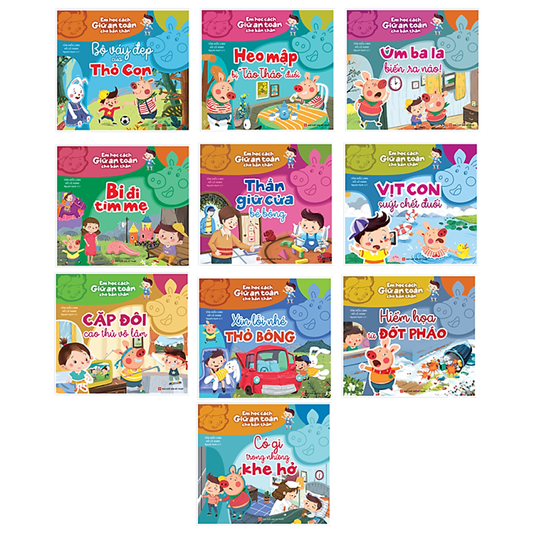Combo 10 Cuốn Sách Em Học Cách Giữ An Toàn Cho Bản Thân
