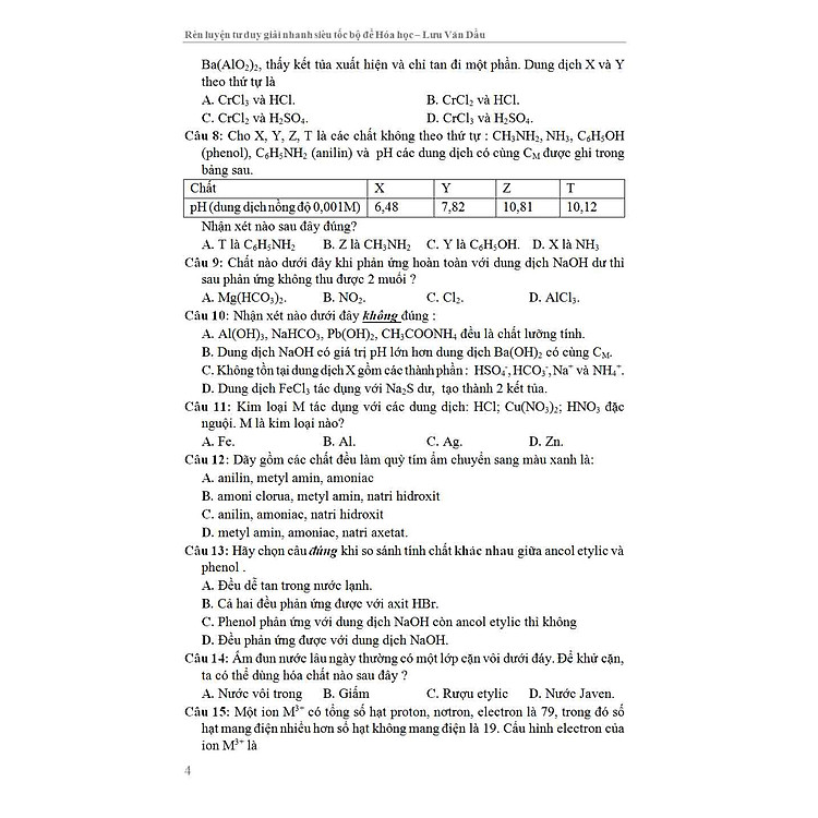 Rèn Luyện Tư Duy Giải Nhanh Siêu Tốc Bột Đề Hóa Học - Ảnh 4