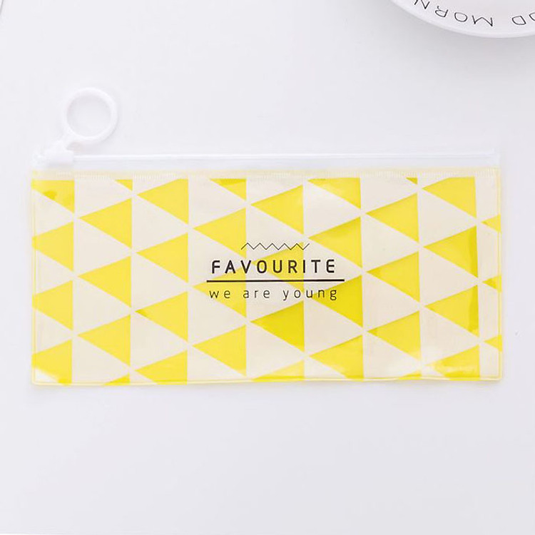 Túi Đựng Bút Viết Zip Mini Màu Sắc Ngọt Ngào