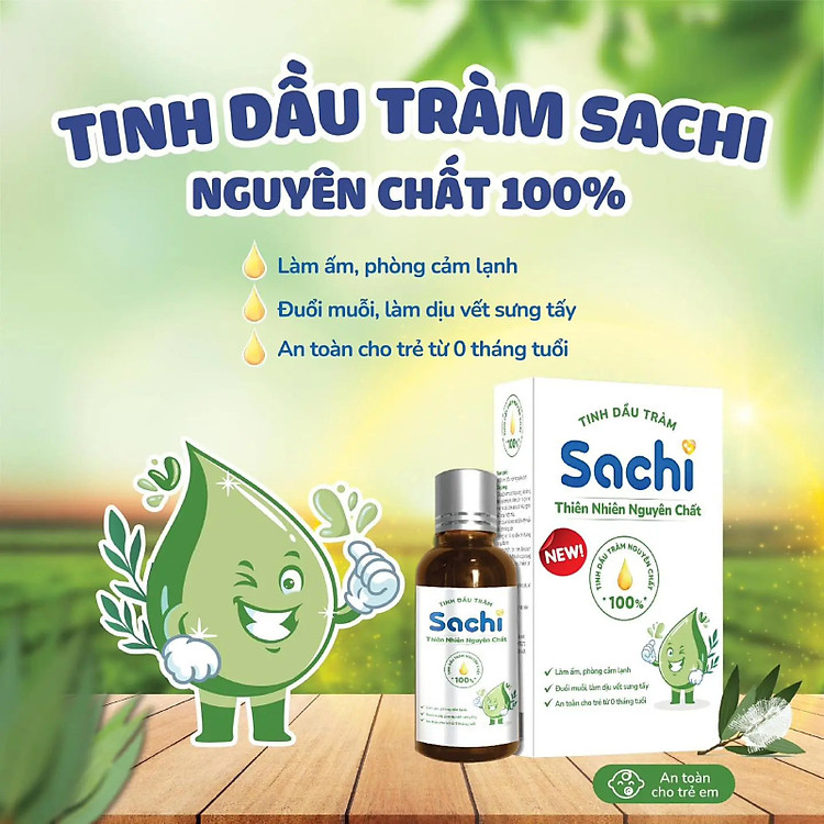 Mua Dầu tràm Sachi 30ml cho mẹ và bé Chính hãng Giá rẻ - Hình ảnh 2