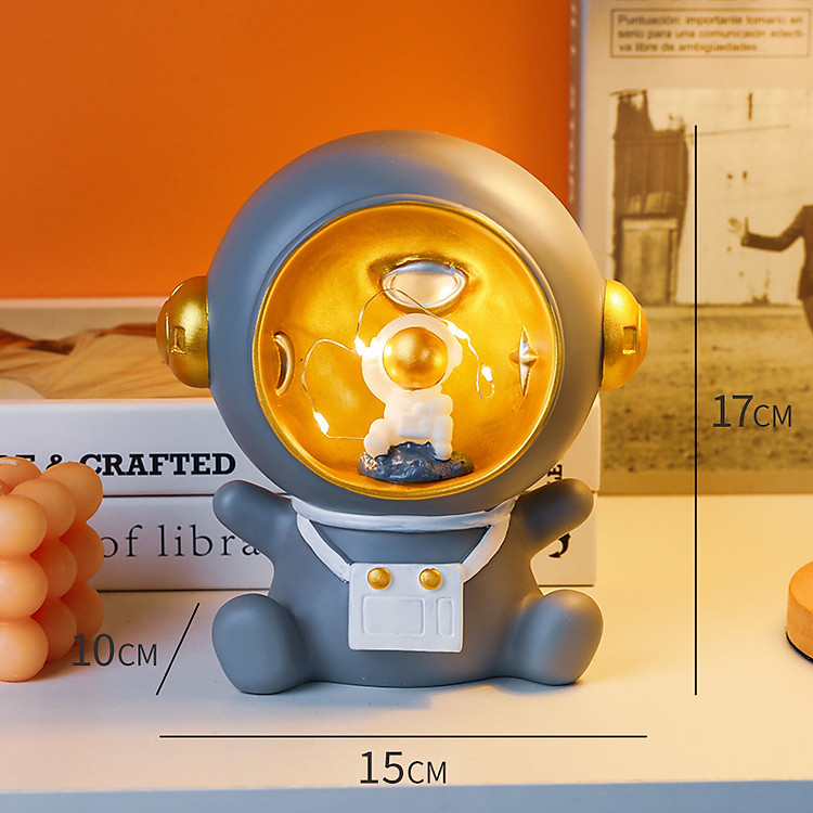 Ống Tiết Kiệm Đèn Trang Trí Phi Hành Gia KAI.N – XÁM