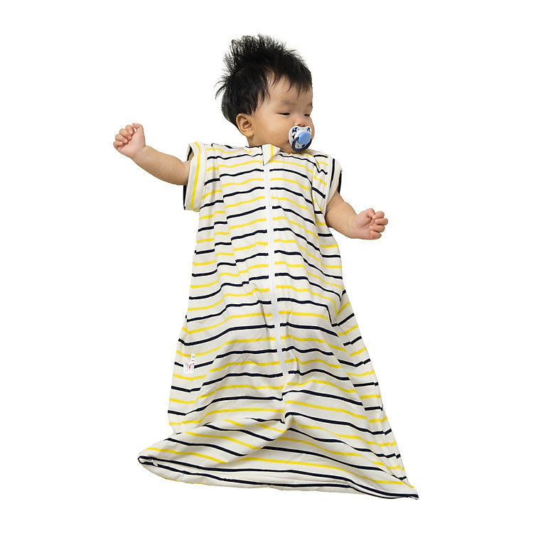 Túi Ngủ Cho Bé Dùng Hè Thu - Tặng Kèm Tay Áo - Vải cotton co giãn 4 Chiều An Toàn Cho Bé