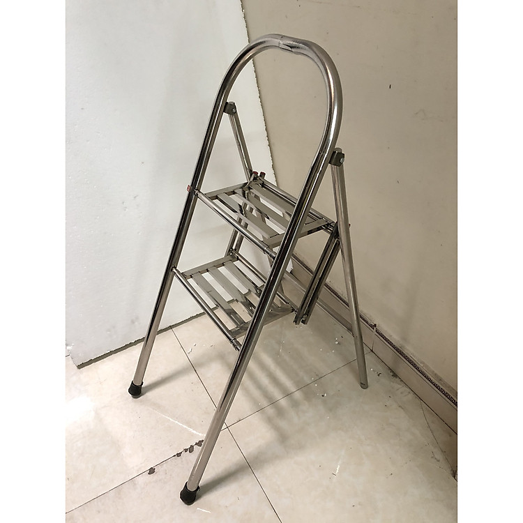 Ghế thắp nhang inox 2 bậc Kích thước mở thang N 42cm ,Sau 65 Cao 107