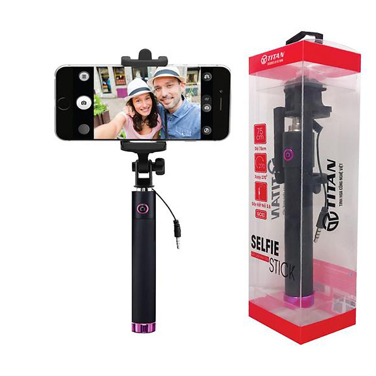 Gậy Tự Sướng Selfie Titan GC02 - Hàng Chính Hãng