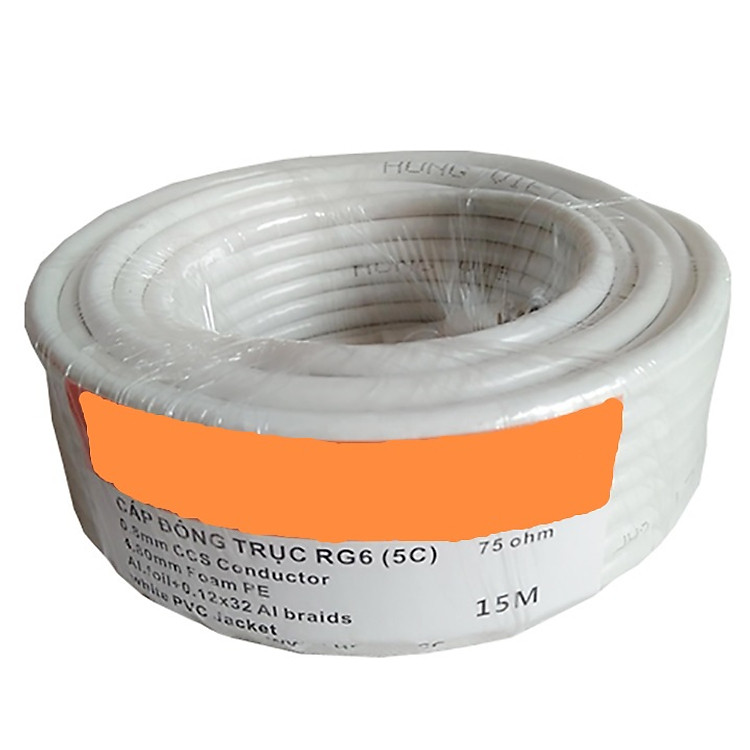 Cáp đồng trục RG6 (5C) - 15m dành cho Anten