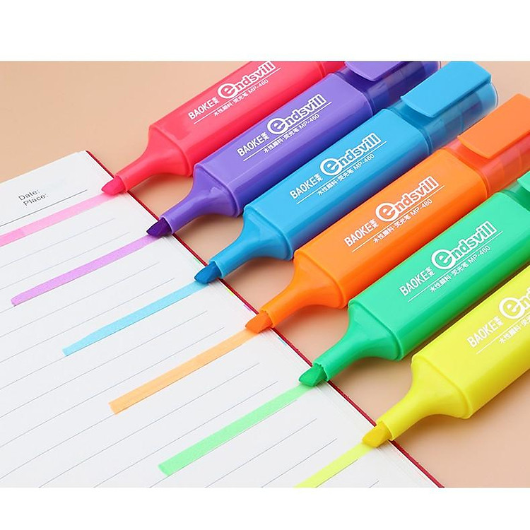 Bút highlight Dạ Quang Kẻ Hủy Diệt (6 màu) - Ảnh 2