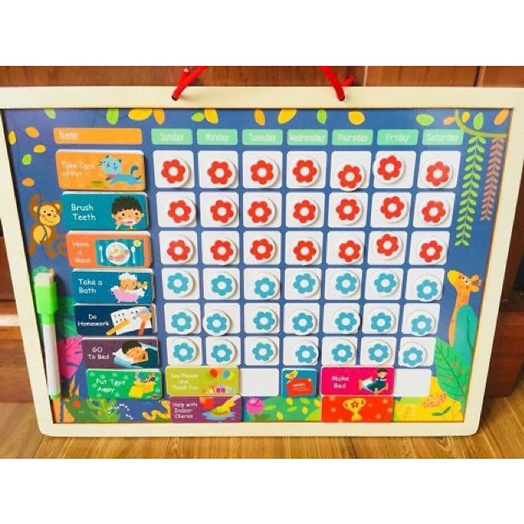 BỘ BẢNG GỖ KHEN THƯỞNG NAM CHÂM CHO BÉ