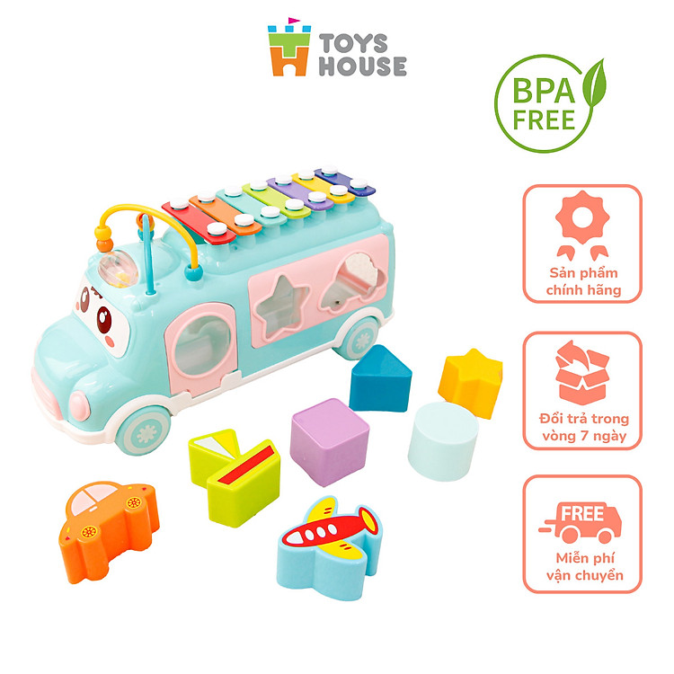 Mua tại Tiki: Đồ chơi ô tô thả hình khối Xylophone Chính hãng Giá rẻ
