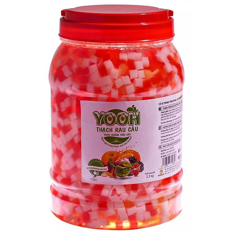 Thạch rau câu trà sữa YOOH - Vị Trái Cây 2.3 kg