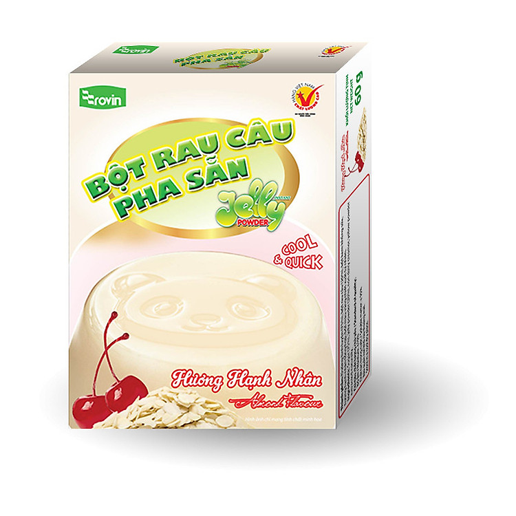 Bột Rau Câu Pha Sẵn Hương Hạnh Nhân Rovin (Hộp 60g)