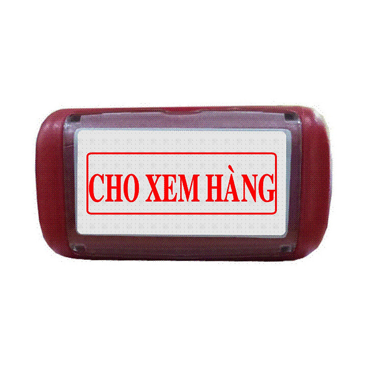 Con dấu liền mực Cho Xem Hàng (Mực đỏ)