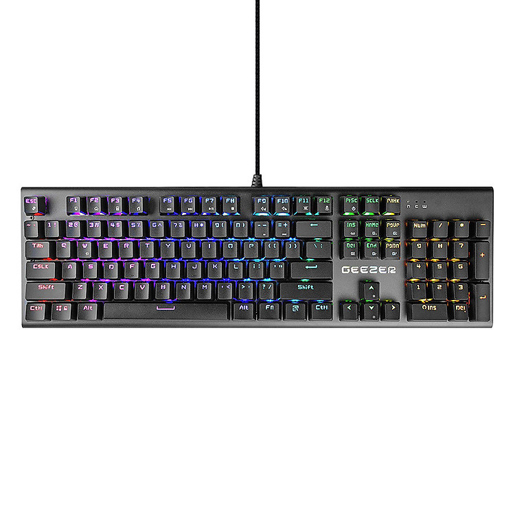Bàn Phím Cơ Có Dây Geezer GS2 RGB Blue Switch - Hàng chính hãng