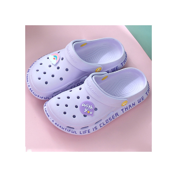 Dép Sục Nữ Chất Liệu Nhựa Tế Bào Siêu Nhẹ Chống Trơn Trượt Nhiều Màu Nhiều Size Lựa Chọn Tặng Kèm 10 Sticker Giao Ngẫu Nhiên