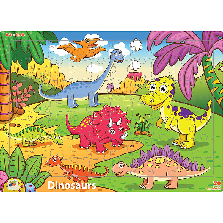 Bộ tranh xếp hình A3 cho bé Chính hãng Ưu đãi - Hình ảnh 3