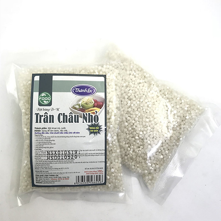 Combo 3 gói Bột báng (Trân châu nhỏ) G150g (140g)/10