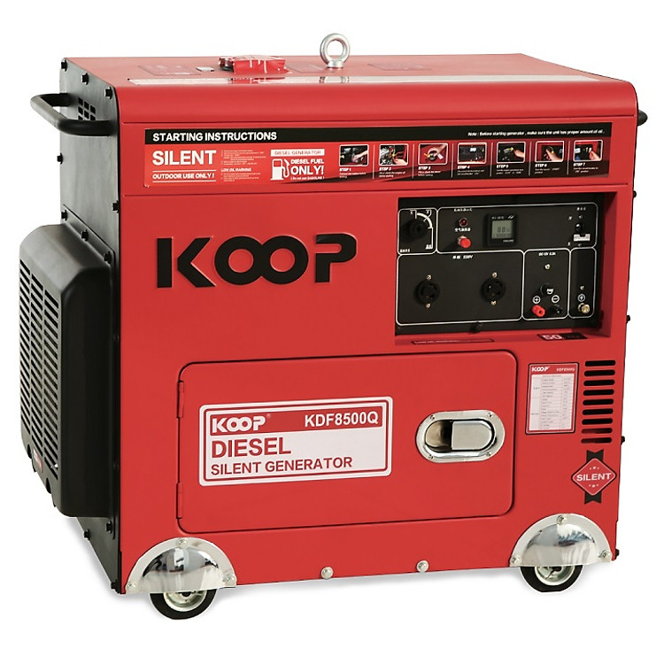 Máy Phát Điện Chạy Dầu Chống Ồn 5.0KW Koop KDF7500Q