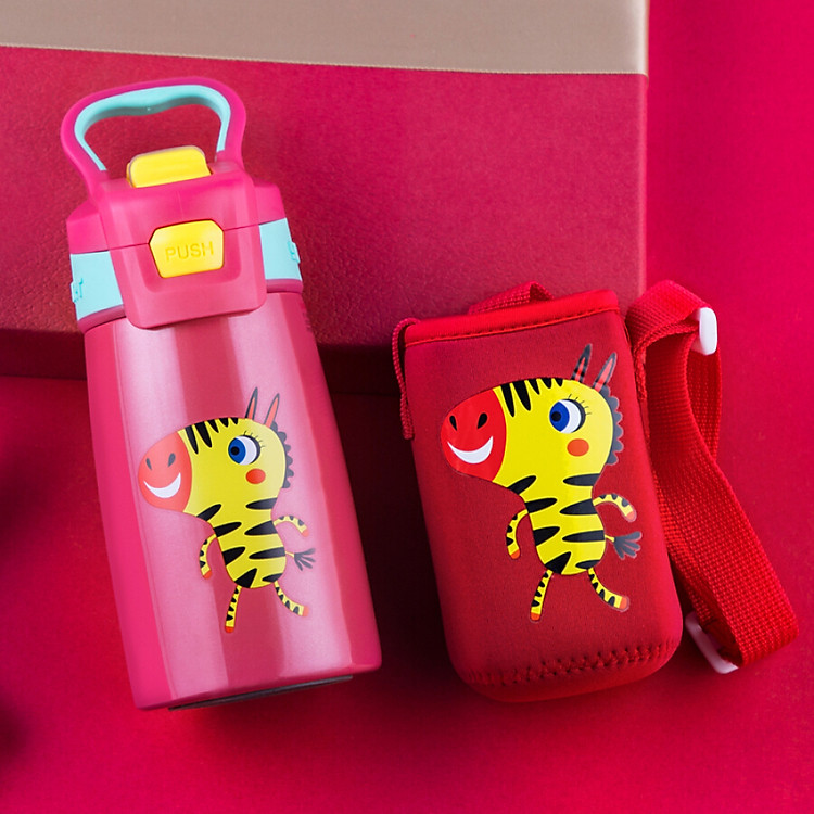 Bình Giữ Nhiệt Có Ống Hút Cho Bé Bangda - 350ml