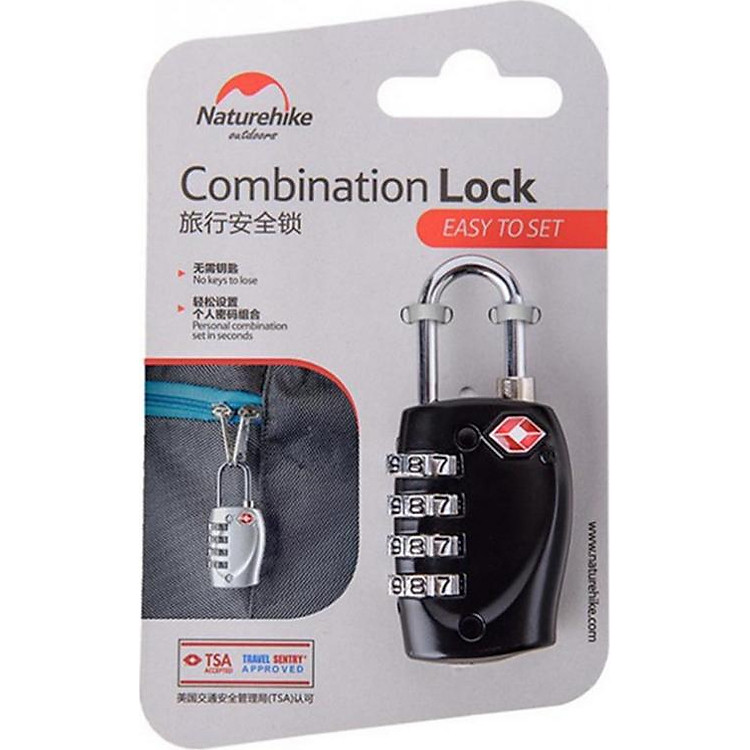 Khóa vali/balo NatureHike 4 số chuẩn TSA